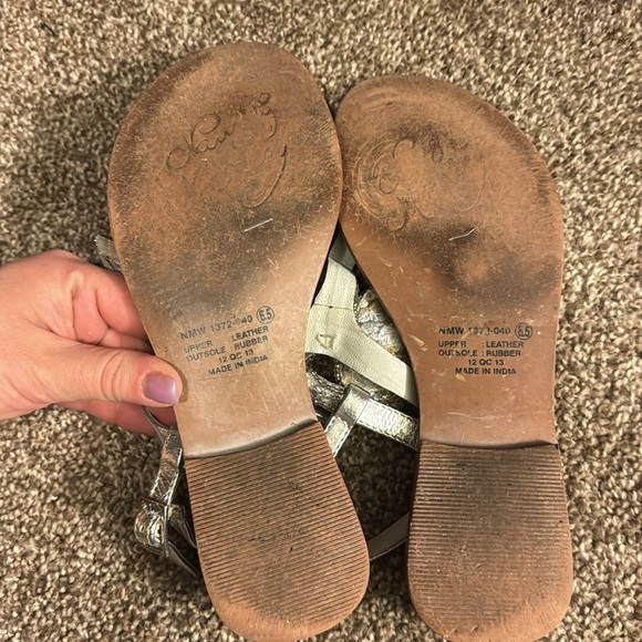 Naught Monkey Sparkle Sequin Sandals size 6 - Picture 3 of 3